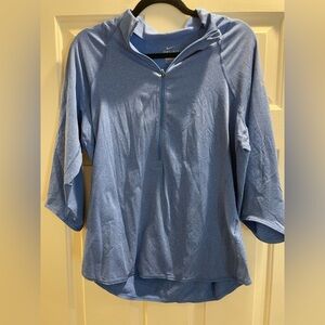 Nike Dri Fit top blue 3/4 sleeve XL